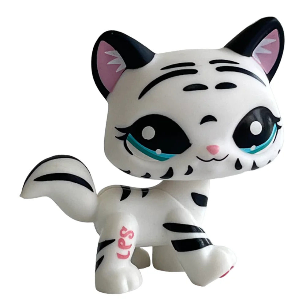 Rare Pet Shop LPS Toy Stands Short Hair Cat Original Kitten Husky Puppy Dog Fox Cute Animal Old Bobble Head Toy