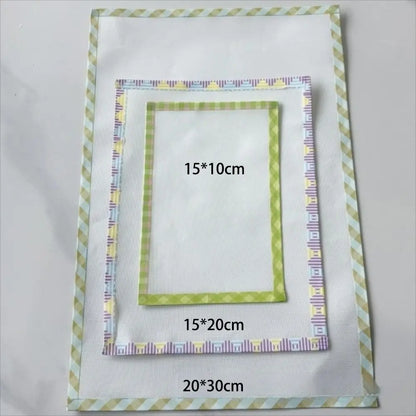 Handmade Perler Beads Baking Cloth Edge-stitched Transparent Iron-on Mat DIY Accessories Perler Beadsheat-resistant Paper
