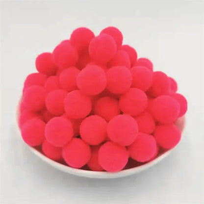 Kids DIY Pompoms Toy Craft Supplies Mini Fluffy Pompon 10/15/20/25mm Pom Poms Christmas Home Decoration Accessories 100pcs/50