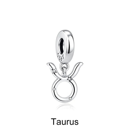 925 Sterling Silver Charms Fit Original Bracelets Star Moon Sun Spaceman Pendant Beads DIY Women Necklaces Jewelry - 22