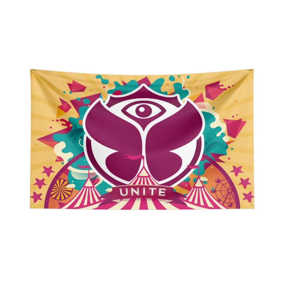 Tomorrowland Festival Flag Polyester Digital Printing Electronic Music Banner