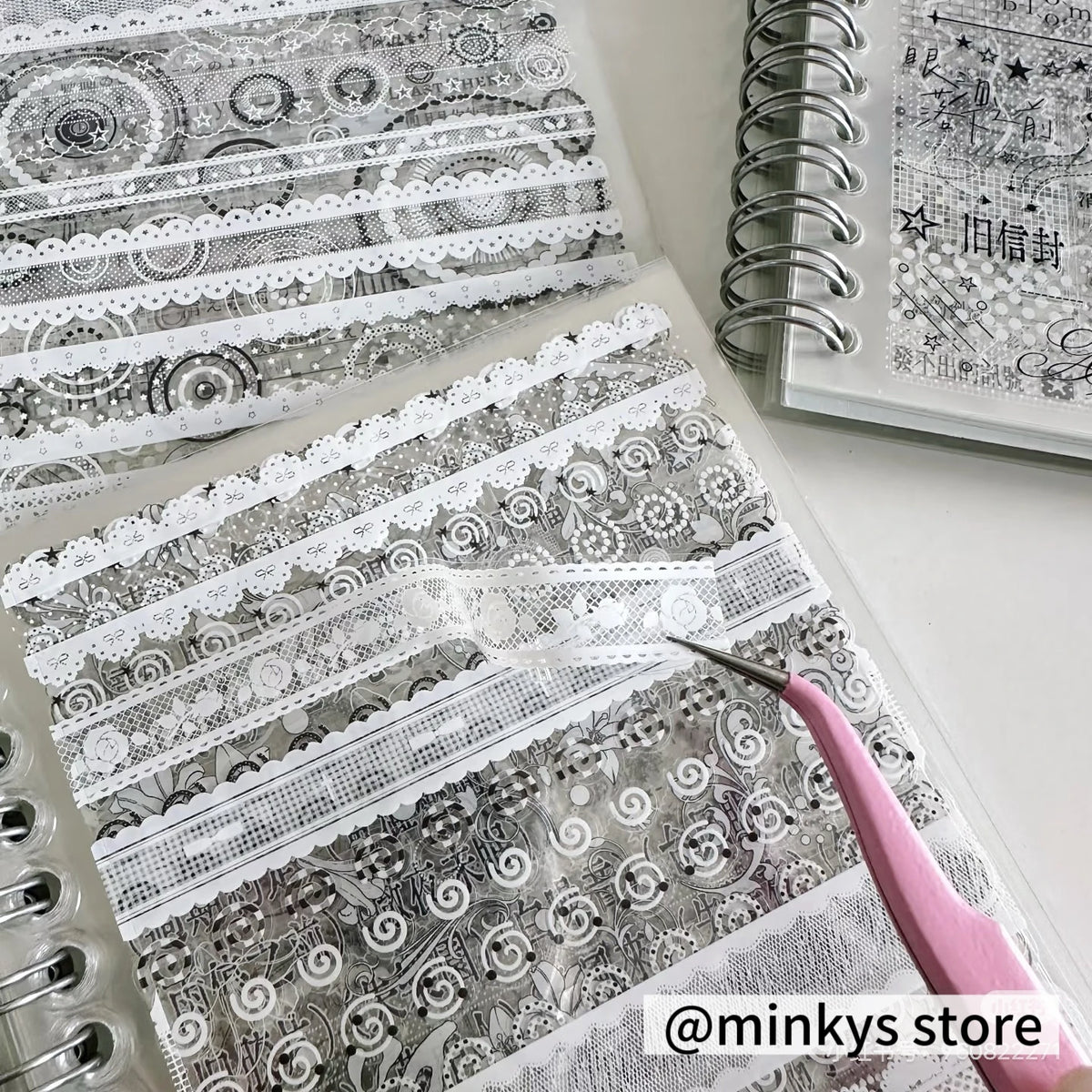 Original 32 Sheets PET Transparent Sticker Book Korean Scrapbooking Stickers For Journal Hand Book Stationery