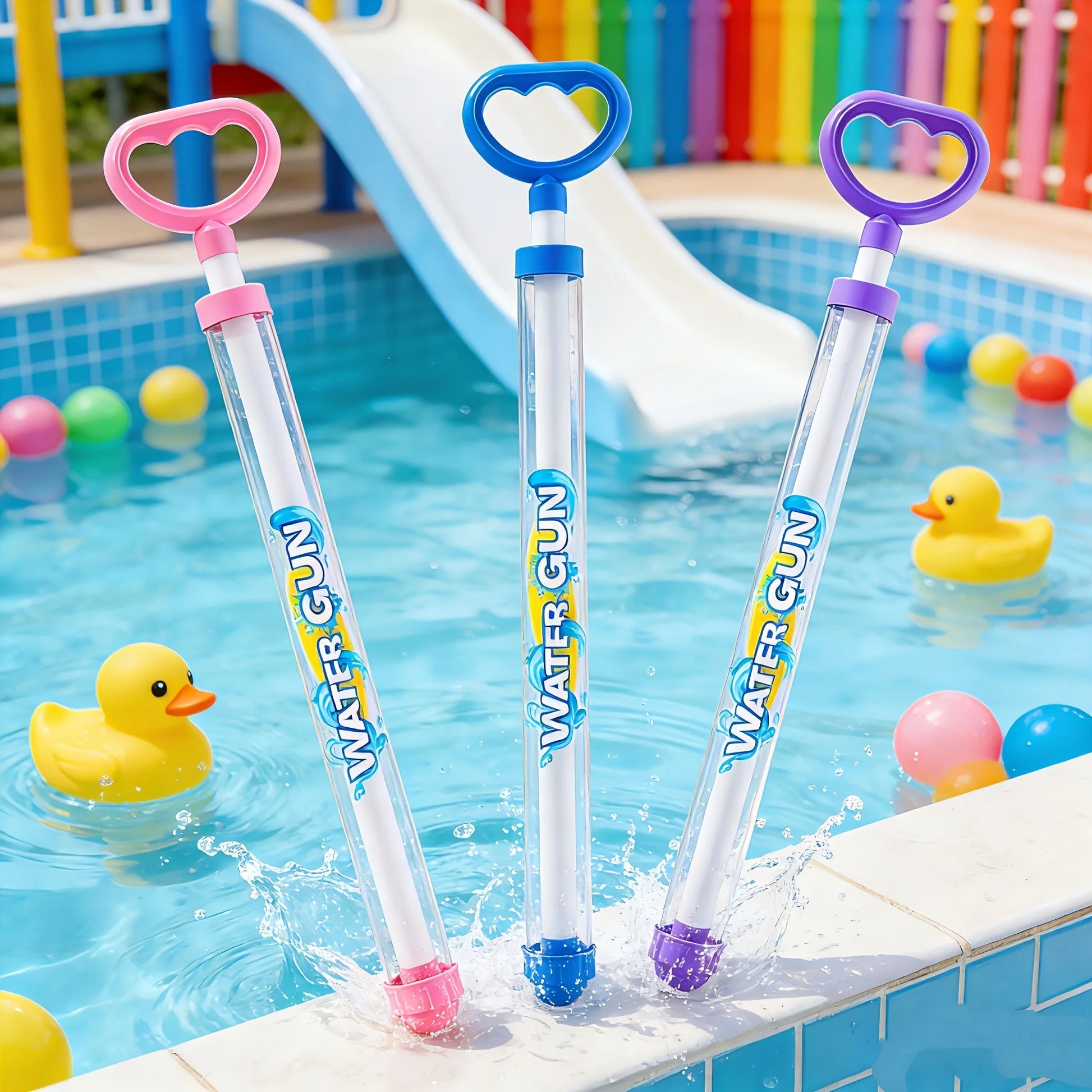 1/3/6pcs Spray Water Pull-Back Water Gun Outdoor Splash Games for Pool Lawn Activities Kids Summer Interactive Water Spray To