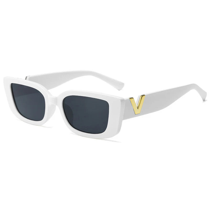 Fashion Rectangle Sunglasses Women Vintage Small Frame Sun Glasses Ladies Classic Black Square Eyeglasses Oculos