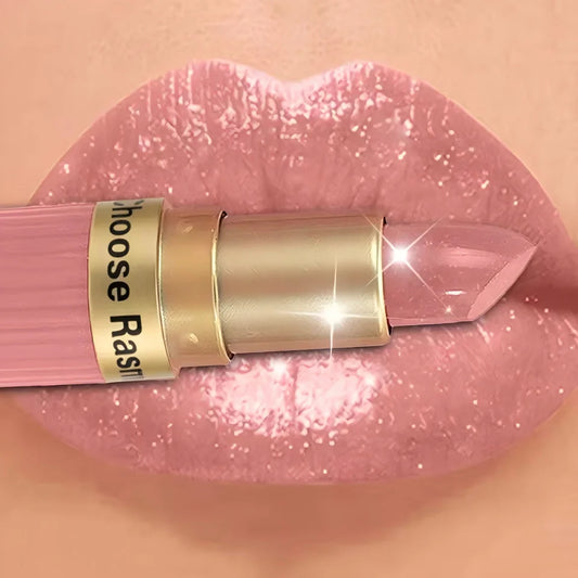 Pearlescent Pink Glitter Velvet Lipstick Metallic Waterproof Long Lasting Matte Shimmer Diamond Lipstick Women Makeup Cosmeti