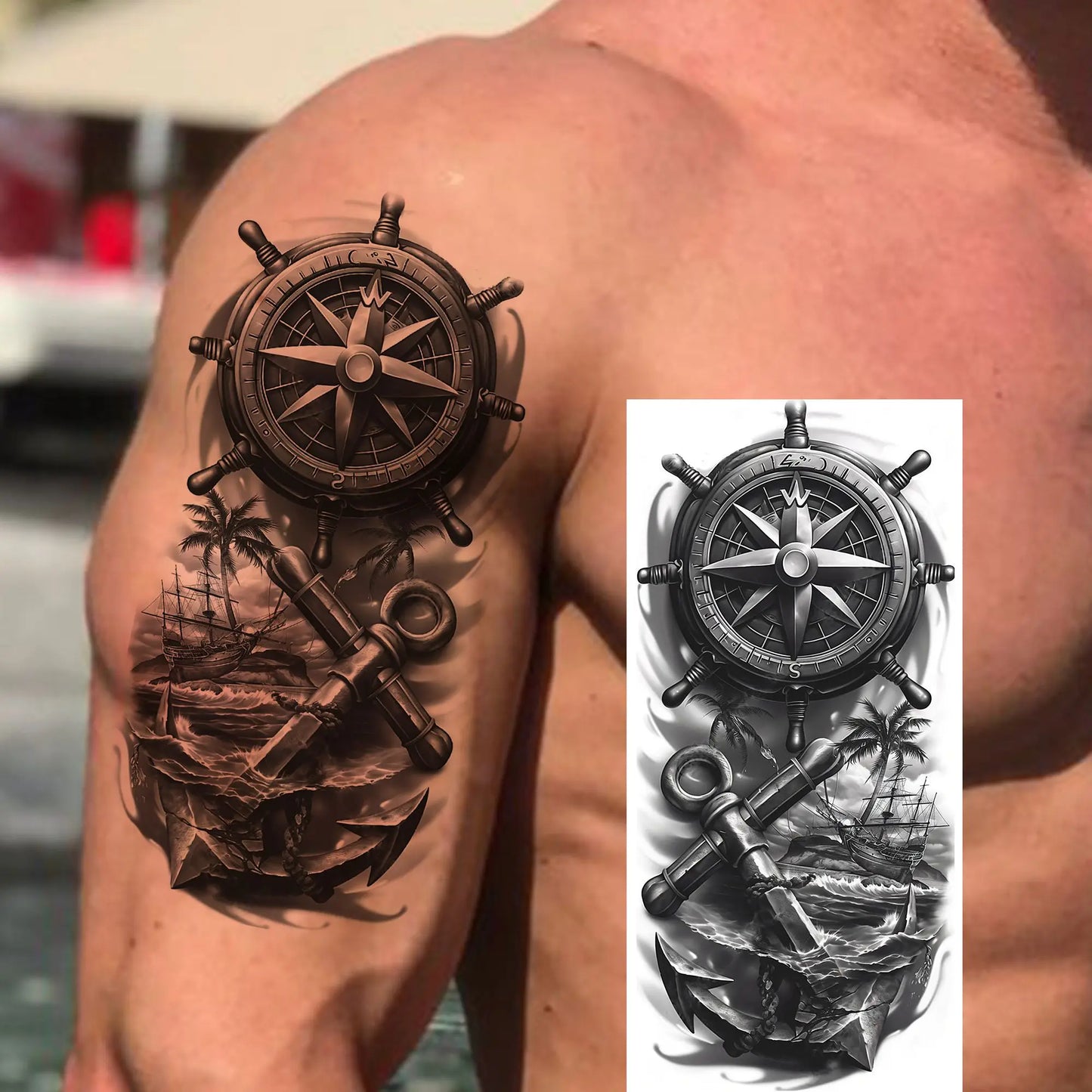 1 Sheet Bless Belief Faith Engraved Temporary Tattoos Family Love Tatoos Waterproof Realistic Fake Tattoo Stickers Long Lasti