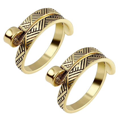 2pcs Adjustable Knitting Crochet Loop Ring Knittied Yarn Guide Finger Faster Holder Thimble Crocheters Thread Ring Sewing Too