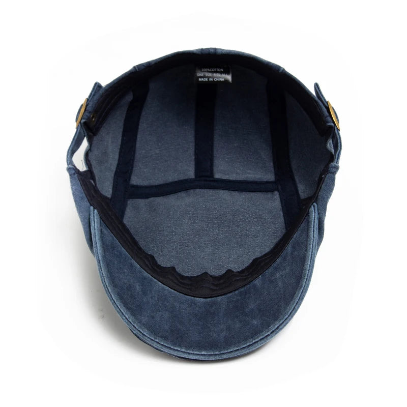 New Vintage Cotton Beret Men Women Fashion Flat Visor Cap Casual Autumn Berets Retro Newsboy Hat Summer Unisex Adjustable