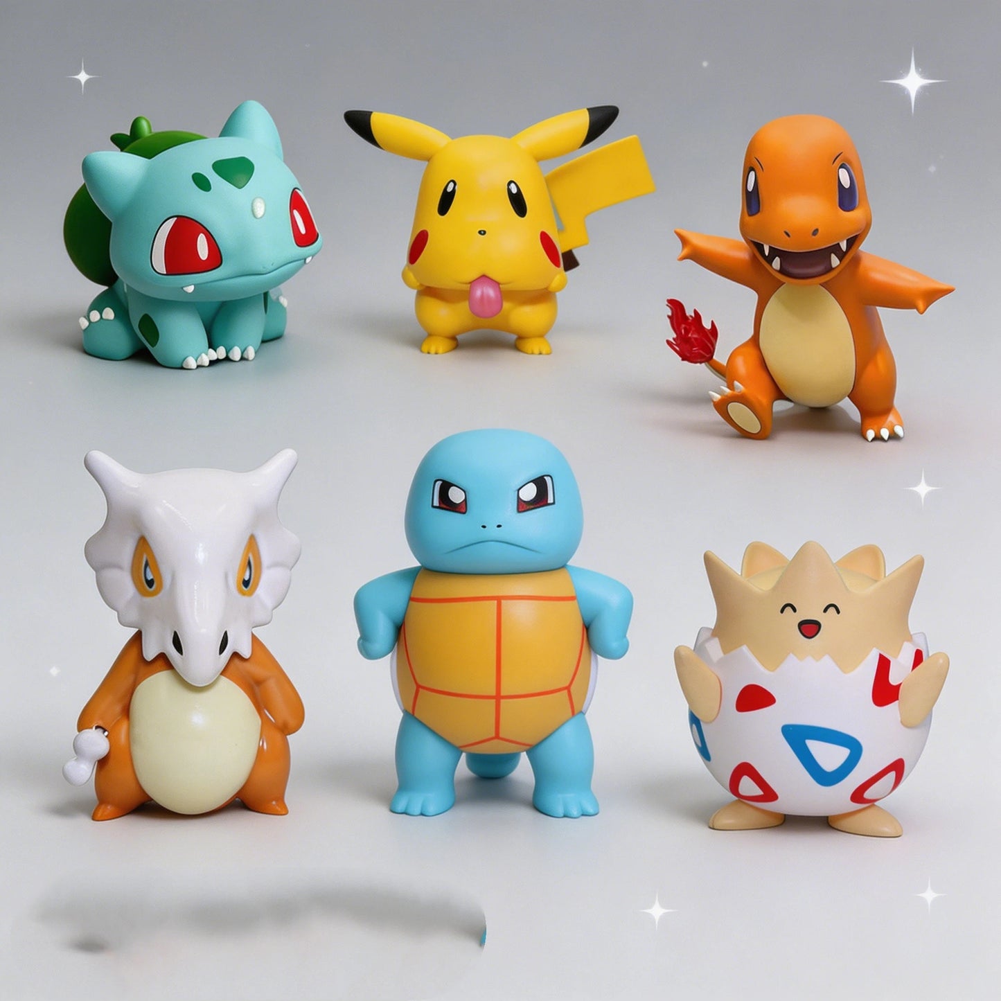 Pocket Monsters Bulbasaur collectible figure display Cartoon-style cute handcrafted model living room tabletop decoration gif