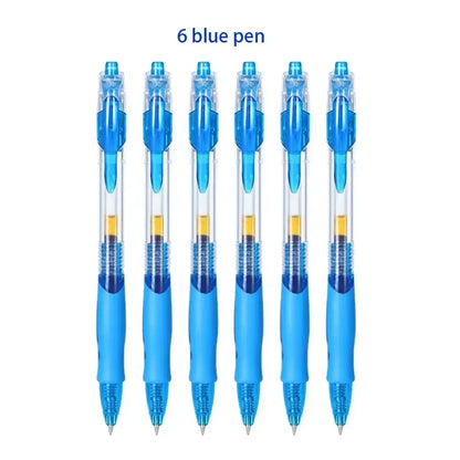 13/30pcs Retractable Gel Pens Set Black/Red/Blue Ink Ballpoint for Writing Refills Office Accessories School Supplies Station