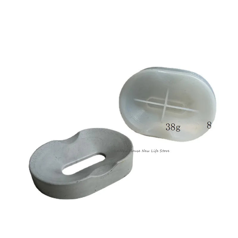 Soap Storage Tray Concrete Silicone Molds Square Soap Dish Plate Resin Epoxy Moulds Handmade Cement Plaster Soap Box Holder M