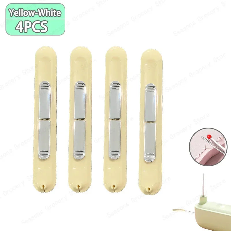 2 In 1 Needle Threader and Seam Ripper Tool Multifunctional Sewing Thread Remover Cross Stitch Crafting Accessories Easy Use 
