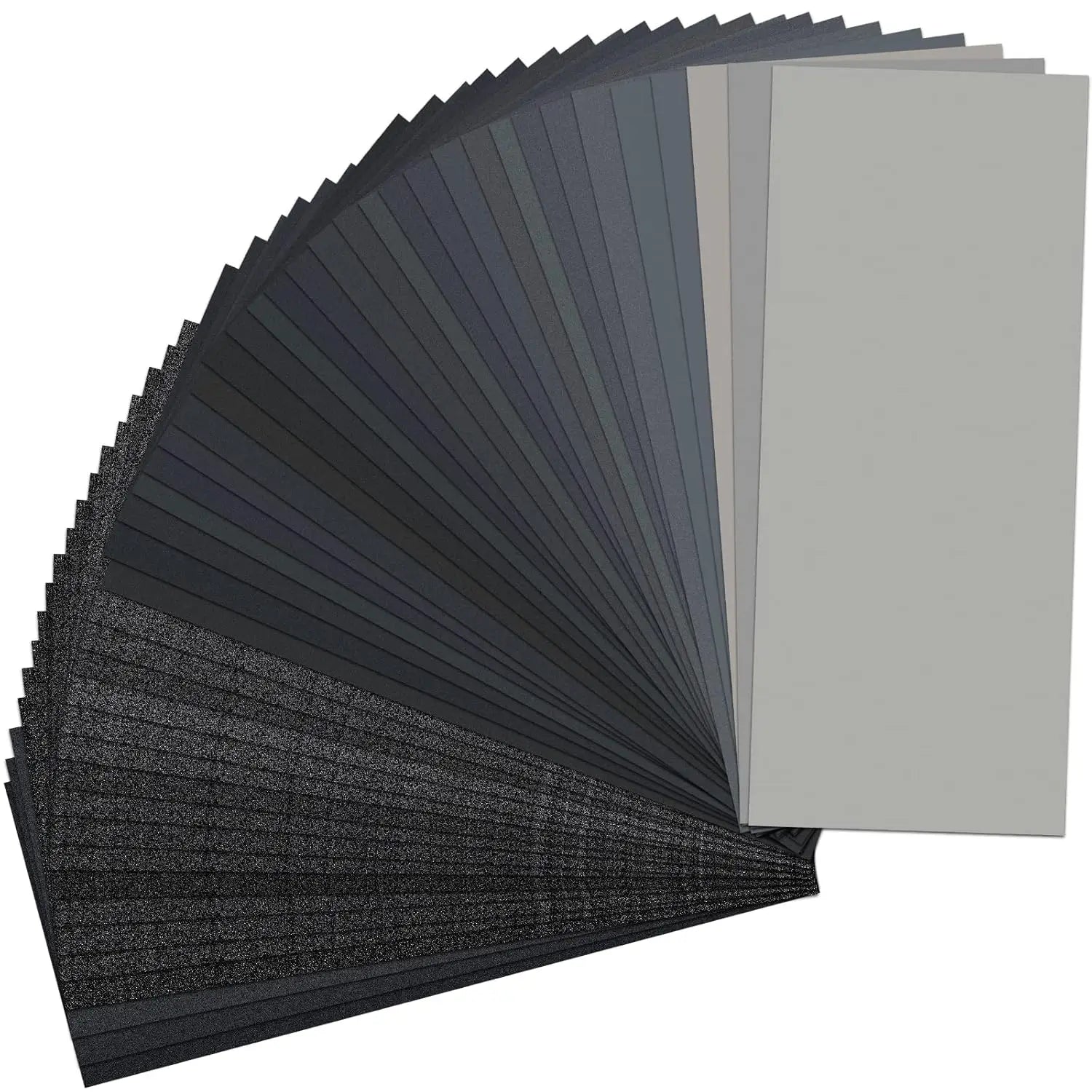 42-Piece Dry and Wet Sandpaper Set, Grits Ranging from 120 to 3000, 9X 3.6inch Inches, Suitable for Car Polishing, Wood Furni