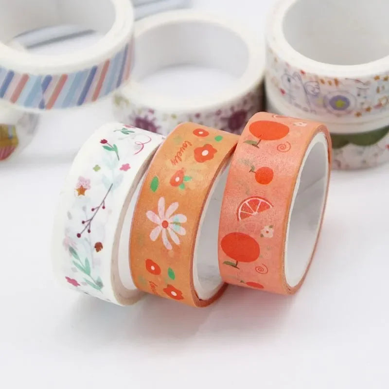 Masking Tape Set, 60 Pcs Cute Washi Tape, Decorative Masking Tape for Scrapbooking, Journaling, Gift Wrapping, DIY Projects