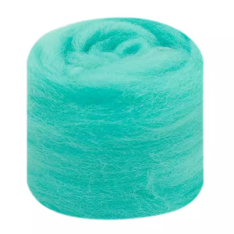 Needle Felting Wool Fibre Wool Roving for DIY Craft Materials, Needle Felt Roving Fabric Felt Craft Toys Handmade Felting Cra