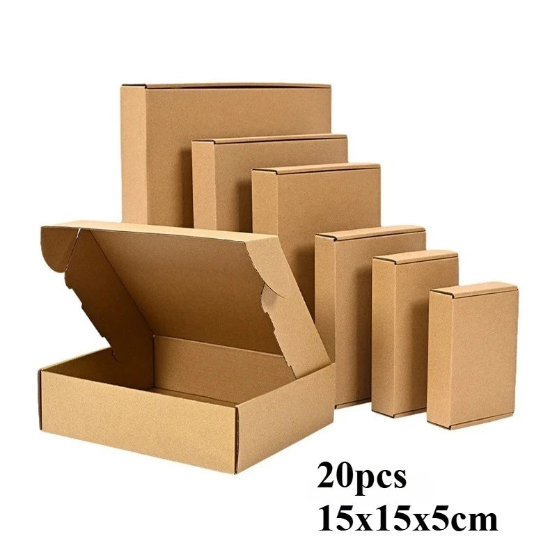 20/10PCS Corrugated Box Mailers,Brown Cardboard Shipping Box Corrugated Box Mailer Shipping Box Kraft Paper Packaging Box