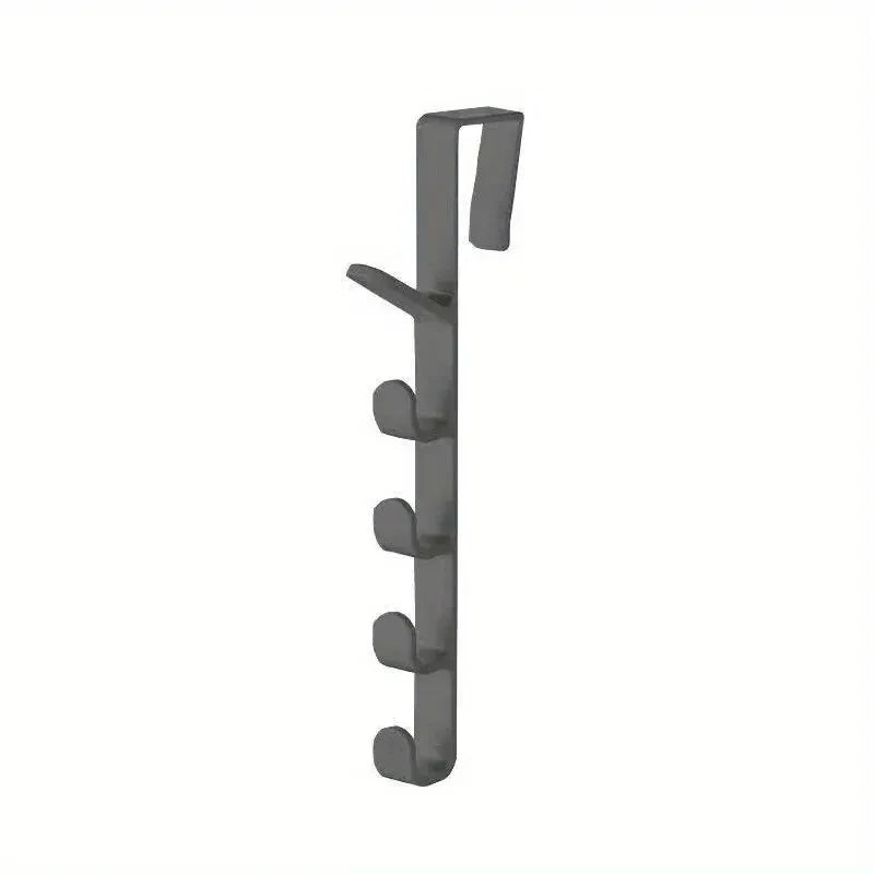 1pc Bedroom Door Hanger Clothes Hanging Rack Over The Door Plastic Home Storage Organization Hooks, Purse Holder For Bags Rai