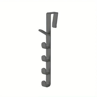1pc Bedroom Door Hanger Clothes Hanging Rack Over The Door Plastic Home Storage Organization Hooks, Purse Holder For Bags Rai