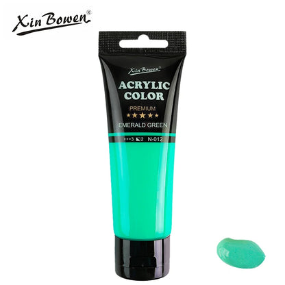 75ml Acrylic Paint for Wall Art Student DIY Graffiti Shoes Waterproof Sun Resistant Textile Painting Materials