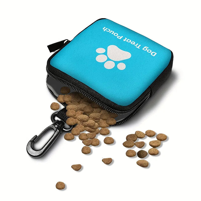 Portable Dog Treat Bag Outdoor Training Dog Food Pocket Multifunctional Dog Reward Bags Pet Supplies - Blue