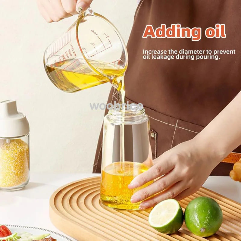 2in1 Kitchen Spray Oil Dispenser Oil Sprayer Polisher Or Only Brush Spray for Air Fryer Salad Grilling Roasting Cooking Kitch