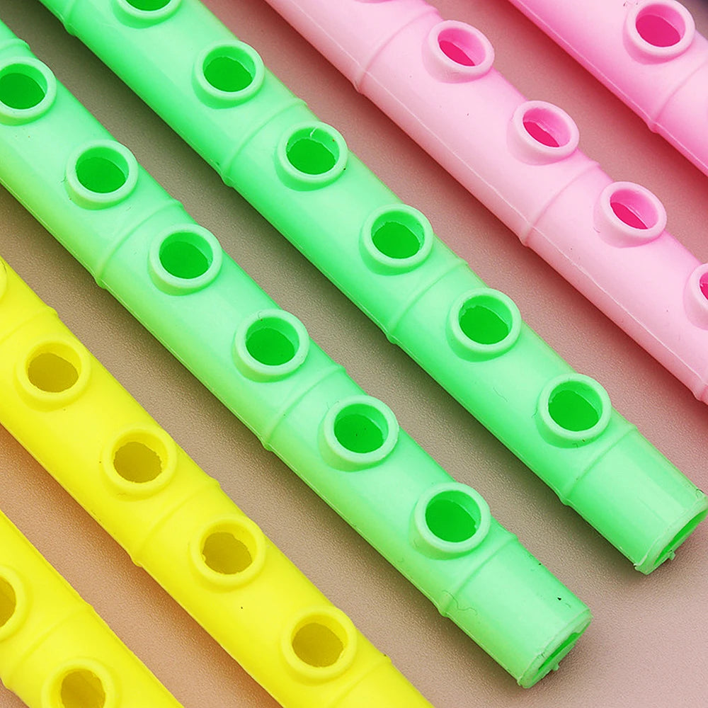 20 Pcs Mini Fun Kids Party Favor Colorful Flute Musical Instrument Toys Birthday Gift Souvenir Piñata Boys Girls Carnival Pri