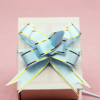 100pcs Party Wedding Christmas Tree Hanging Decorated Ribbon Bow Bag Gift Wrapping & Decorat Bow Knot Ribbon Butterfly Pull B