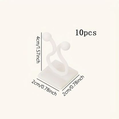 10 plant climbing wall fixing clips, vine fixing clips, self-adhesive plant climbing wall fixing hooks without drilling holes