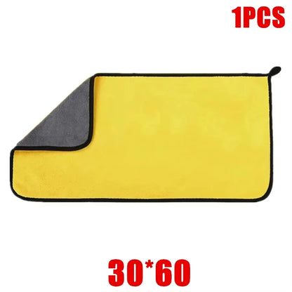3/5/10Pcs Car Wash Microfiber Towel 30*30CM / 30*60cm Car Cleaning Drying Cloth Care Cloth Car Wash Towel Kitchen Towel - 1pc