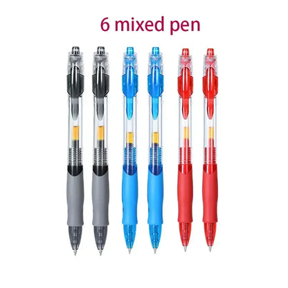 13/30pcs Retractable Gel Pens Set Black/Red/Blue Ink Ballpoint for Writing Refills Office Accessories School Supplies Station