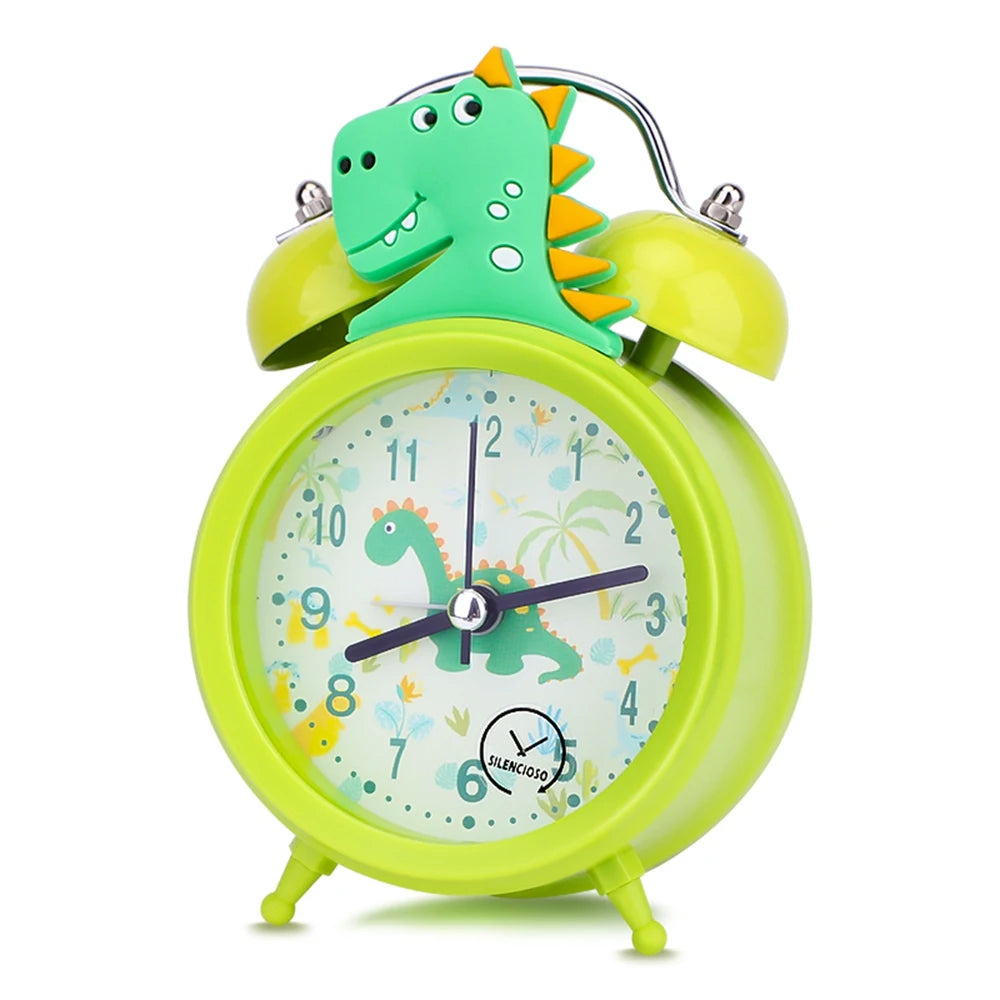 Pink Unicorn Kids Alarm Clock Double Bell Clock with Backlight Cute Desk Clock Home Decoration Будильник Kid Gifts Reveil Enf