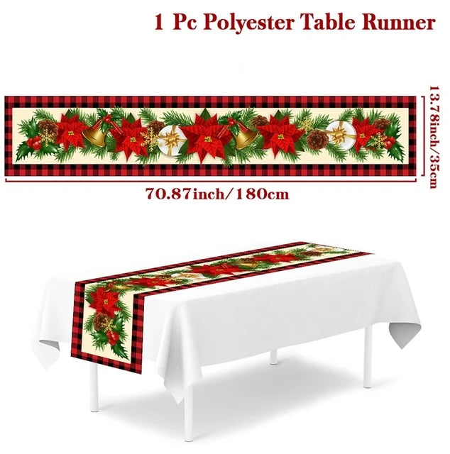 Table Runner Christmas Decoration For Home Decor 2025 Gifts - 24