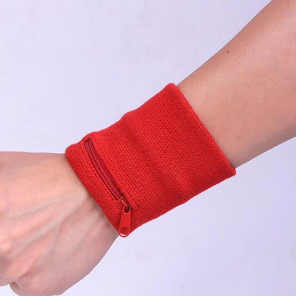 Sports Wristband with Zipper Pouch Running Sports Arm Band Bag For MP3 Key Card Storage Bag Basketball Sweatbands Wristband B