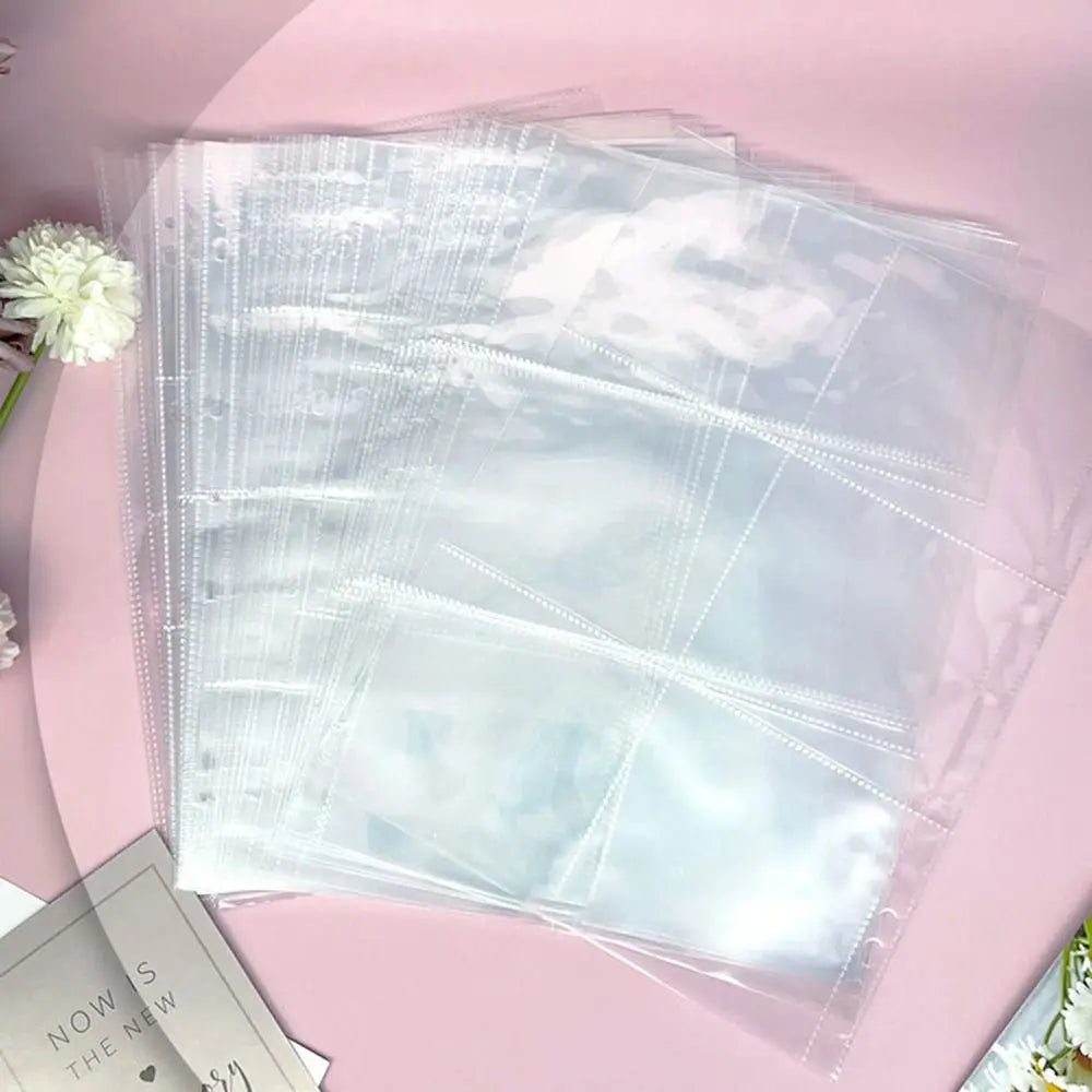 A4 Kpop Photocard Binder Sheets Multiple Pockets Sleeve PP Acid Free Photo Album Refill Pages Card Stamp Die Jewelry Storage