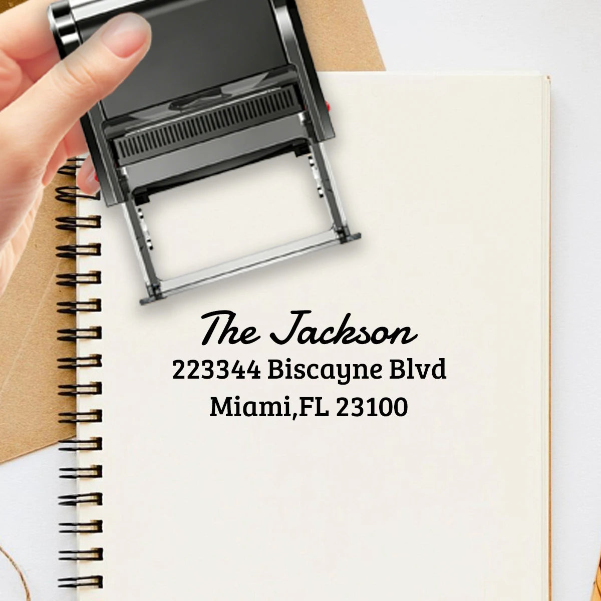 Custom Address Stamp, Return Address Stamps Self Inking Personalized, Customizable Business Stamp, Black Ink Colors, Stamper