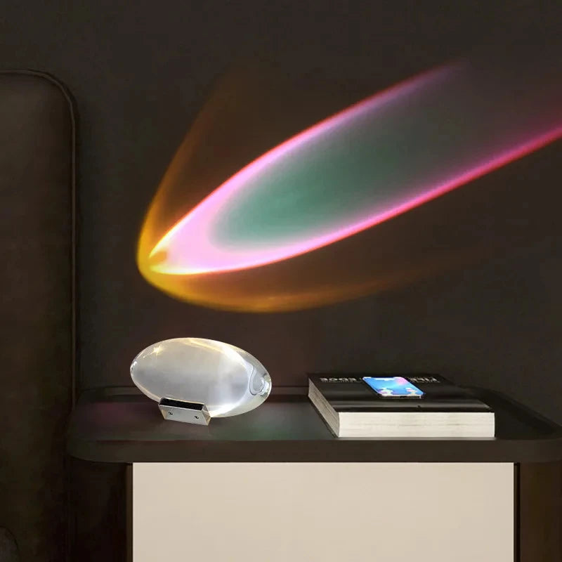 Table Lamp Led Crystal Eye Of The Sky Italian Designer Bedside Table Lamps For Living Bedroom Decor Light Night Projector Gif