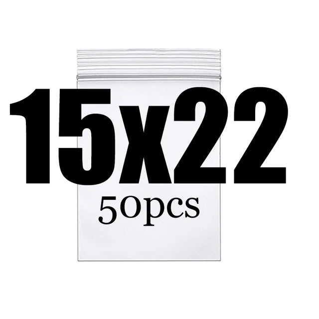 Clear Thick Zip Lock Ziplock Storage Bags Heavy-Duty Transparent Plastic Zip Package Small Jewelry Packing Reclosable Poly Po