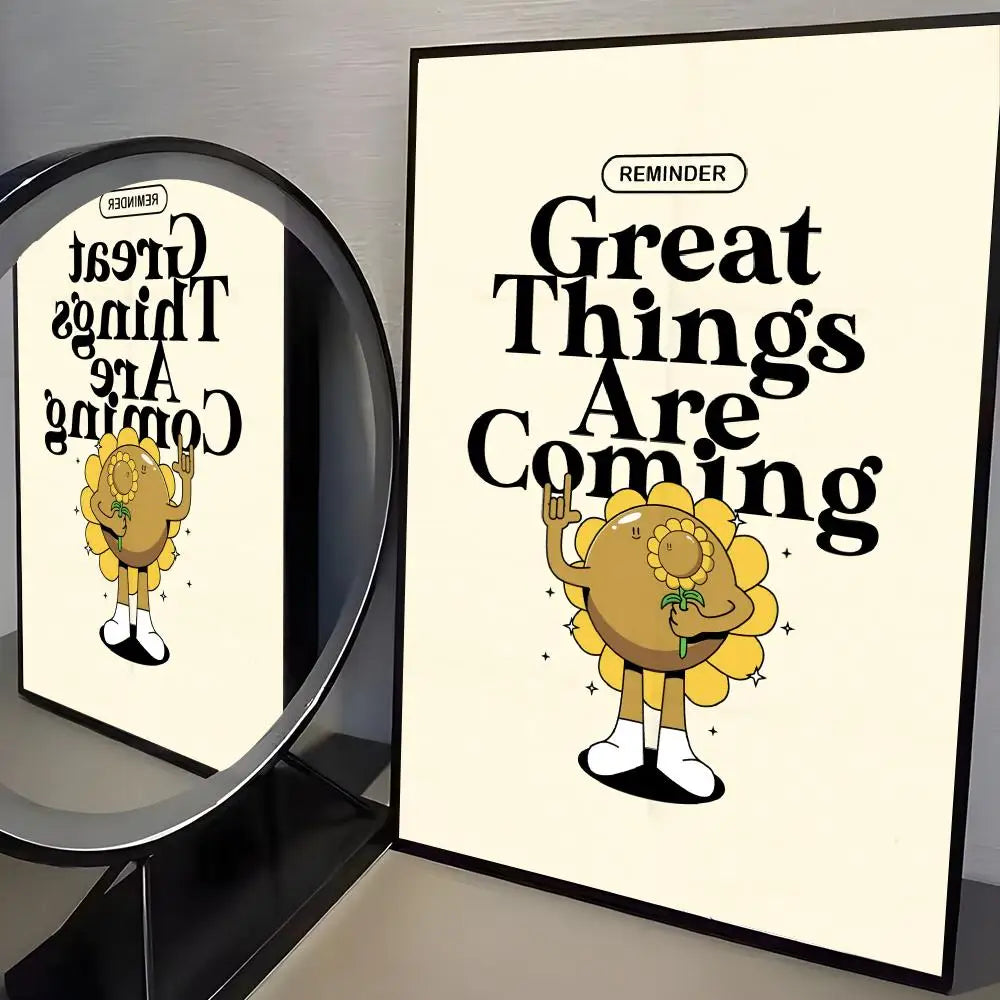 Funny A-Advertise Poster Modern and Elegant Wall Stickers for Home Decor Living Room Dormitory Wall Art