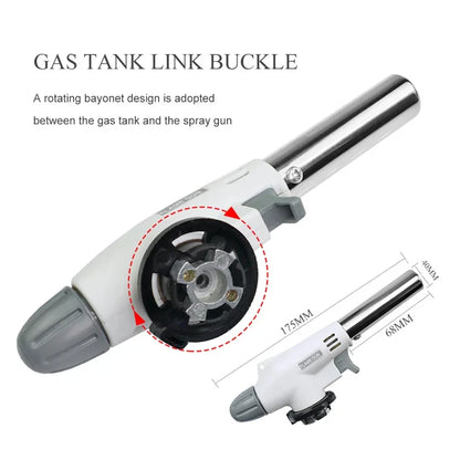 Torch Cooking AutoIgnition Butane Gas Welding-Burner Welding Gas Burner Flame Gas Torch Flame Gun Blow for BBQ Camping Cookin