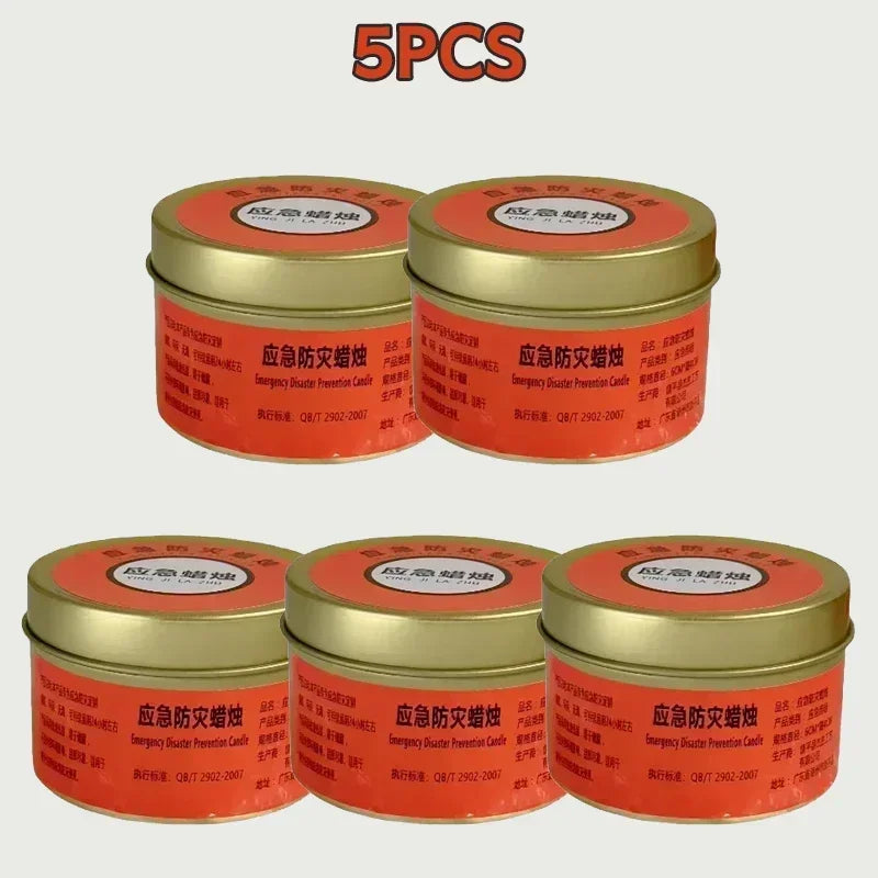 1-20pcs Emergency Candles for Power Outages Windproof Smokeless Long-Lasting Lighting Survival Supply for Home Camping Blacko