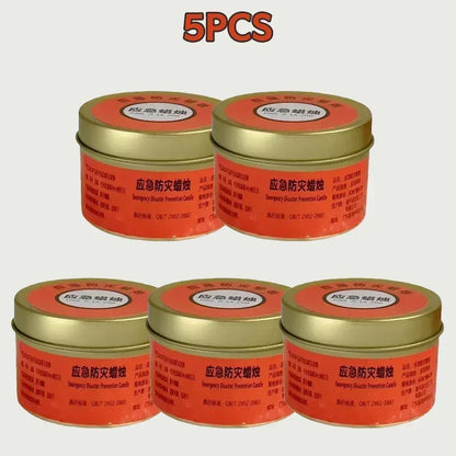 1-20pcs Emergency Candles for Power Outages Windproof Smokeless Long-Lasting Lighting Survival Supply for Home Camping Blacko