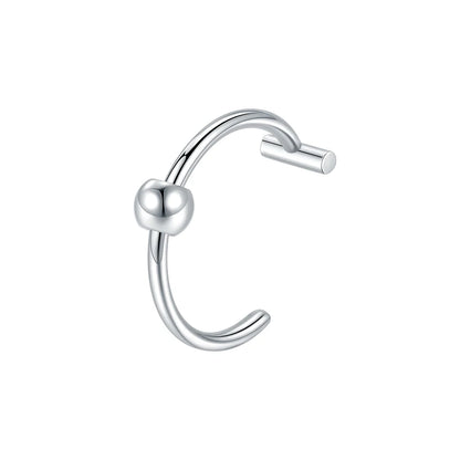 1PC Stainless Steel Fake Nose Ring Hoop Septum Rings Non-Pierced C Clip Lip Ring Earring Fake Nose Piercings Women Body Jewel