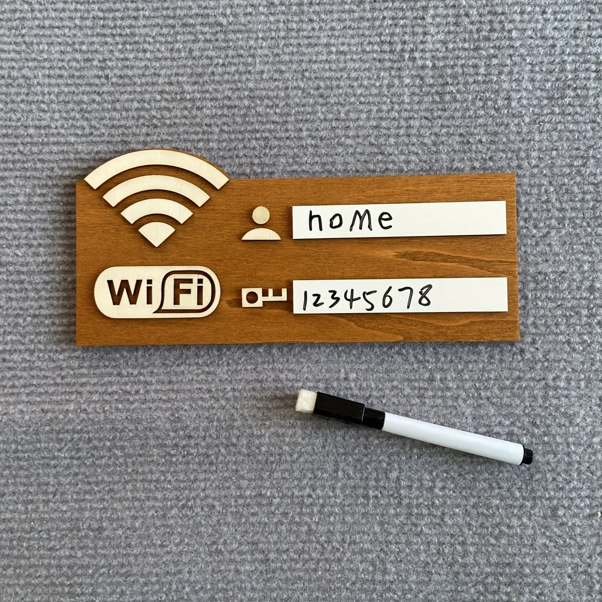 1pc Rustic Wooden WiFi Password Sign, Vintage Wall-Mounted Wireless Network Indicator Plaque, Multi-Purpose Home Decor Access
