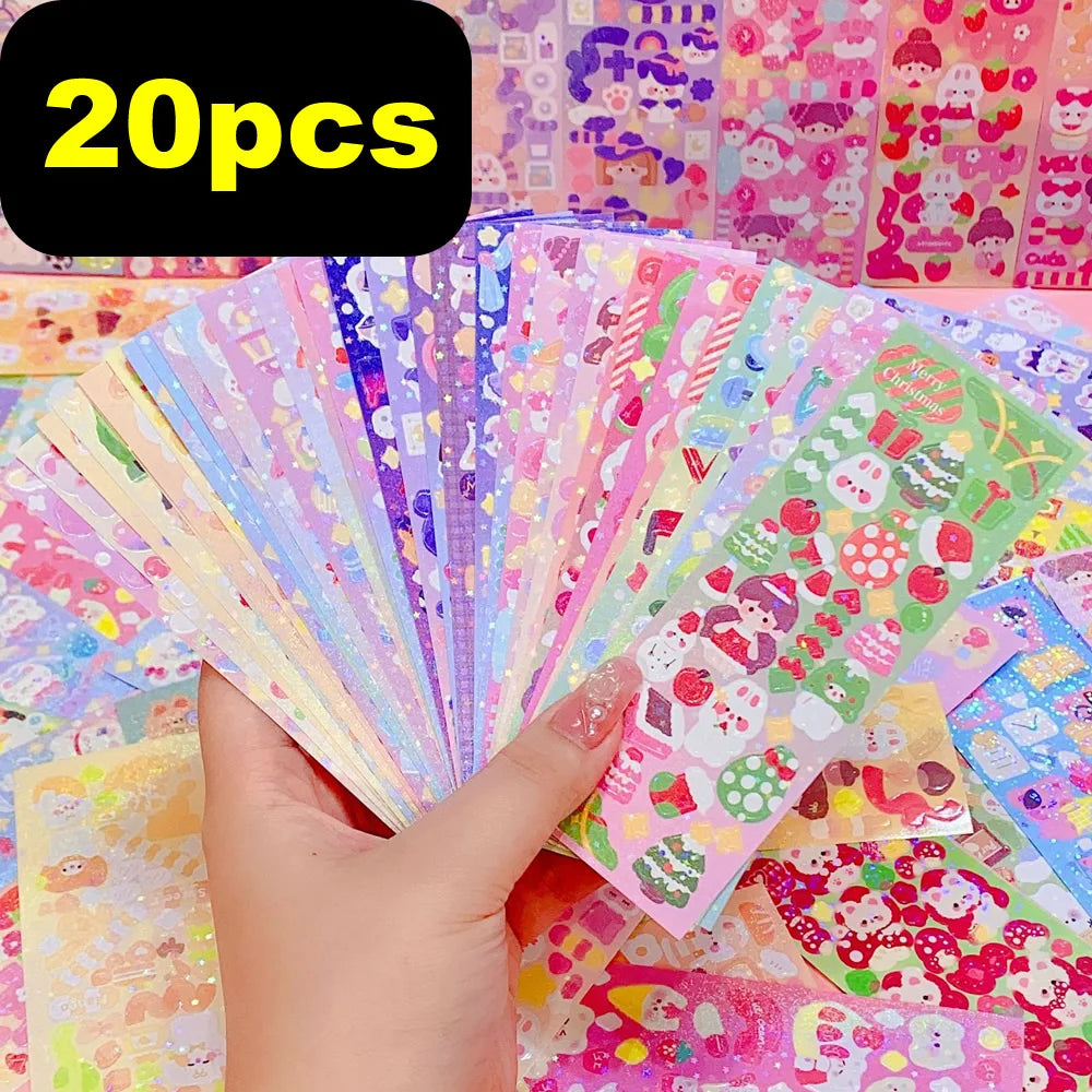 Kawaii Stickers for Kids Cute Stationary Aesthetic Diary Decoration Art Supplies Stickers for Scrapbooking Lot Korean Paper D