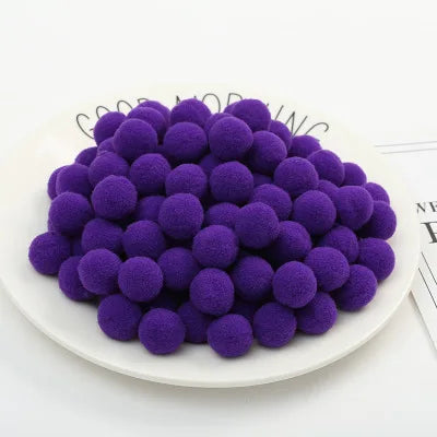 Pompoms 8/10/15/20/25/30mm Soft Pompons Colorful Fluffy Plush Craft DIY Pom Pom Fur Ball Pon Pon Home Decoration Kids Toys 10