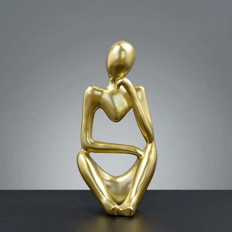 Scandinavian Art Abstract Figures Home Decoration, Mini Crafts, Light Luxury Entryway Ornament, Desktop Decoration 1pc - B
