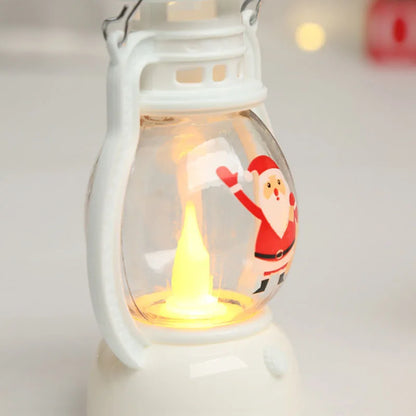 Portable LED Christmas Santa Claus Snowman Lanterns Indoor Decor Lights Battery Powered for Home Xmas New Year Navidad Orname