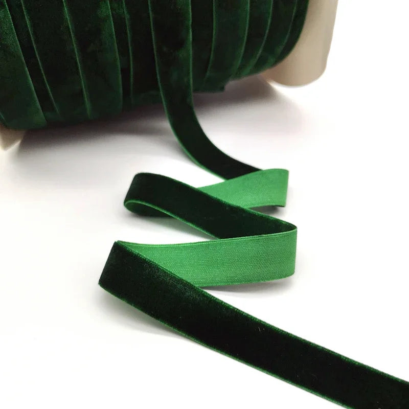 5 Yards 6-25mm Velvet Ribbon Wedding Party Decoration Handmade Ribbon Gift Wrapping Hair Bowknot DIY Christmas Ribbon