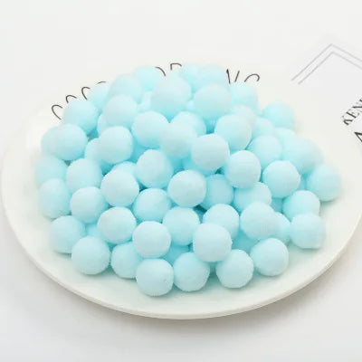 Pompoms 8/10/15/20/25/30mm Soft Pompons Colorful Fluffy Plush Craft DIY Pom Pom Fur Ball Pon Pon Home Decoration Kids Toys 10