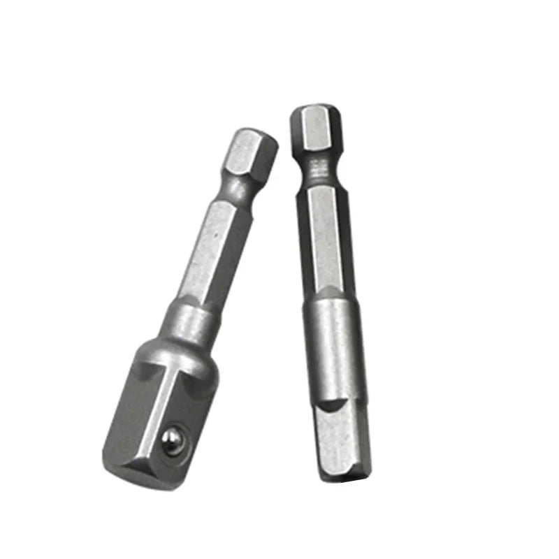 Chrome Vanadium Steel Socket Adapter Set Hex Shank 1/4" 3/8" 1/2" Extension Drill Bits Bar Set Power Tools TF003